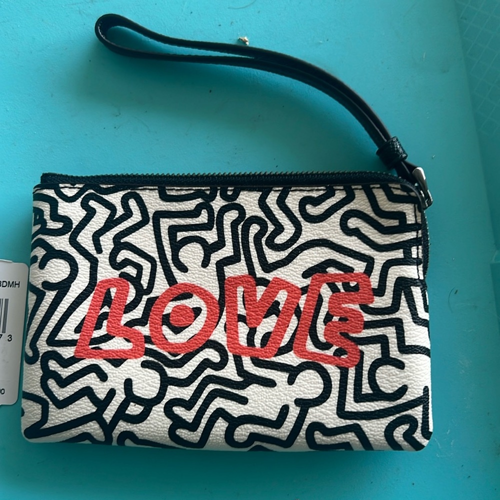 Coach love change purse, new with tags